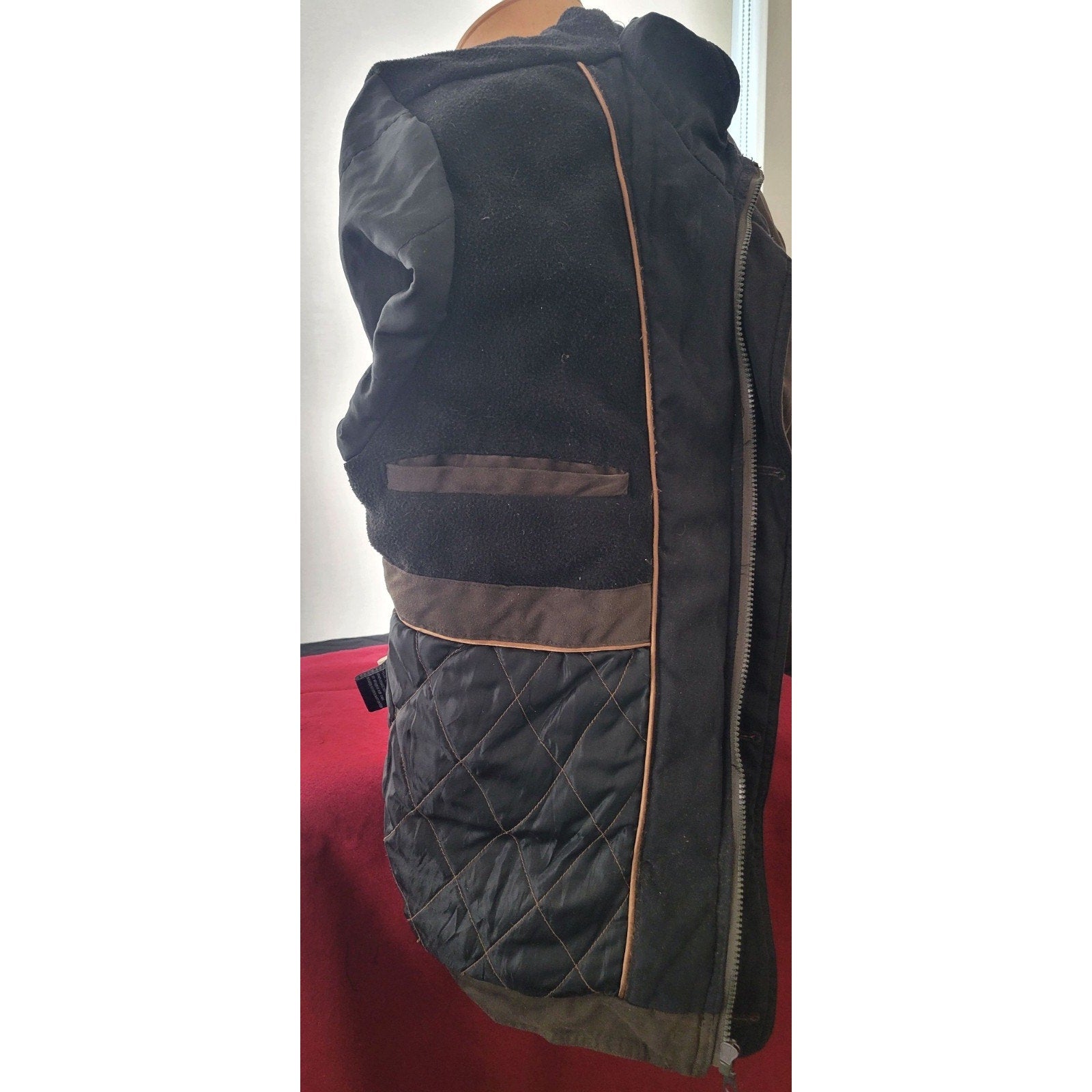 Britches® Winter Jacket – Size L – Wine & Green – Excellent Condition