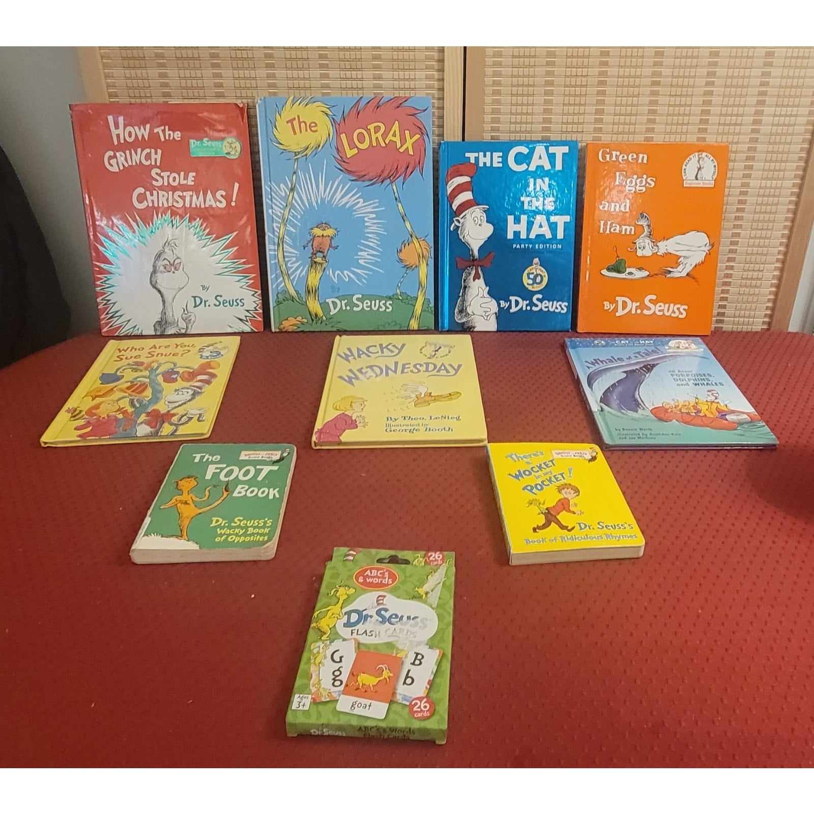 Dr. Suess Hardcover Books Lot of 10 Cat in the Hat, Mulberrry St, Green Eggs,etc